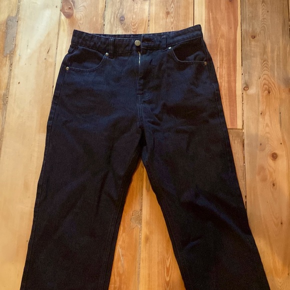 NWOT AFENDS organic denim straight leg jean, washed black, size 26 - Picture 1 of 3